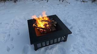 Winter campfire/Grand Patio #karlsoffthegrid