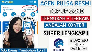 APLIKASI JUALAN PULSA TERMURAH & TERPERCAYA YANG BANYAK KONTER PAKE ! REVIEW QIOSFIN