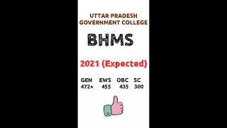 UTTAR PRADESH GOVERNMENT BHMS EXPECTED CUT OFF 2021 / #BHMS EXPECTED CUT OFF #2021 #homeopathy