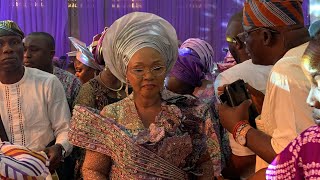 AFE BABALOLA WIFE STORM THE DANCE FLOOR AT MAMA FLORENCE BURIAL RECEPTION