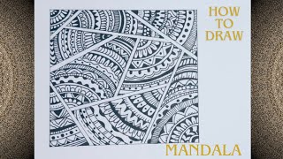 How to draw mandala drawing / mandala çizimi / relaxing mandala drawing