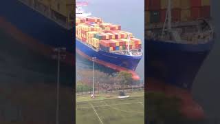 A massive ship collided with a breakwater near the Stanley Ho #ship #shipanchor