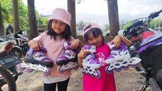 MAIN SEPATU RODA DI KERKOF GARUT KHAYLA DAN NAYLA