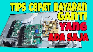 cara memperbaiki tv led mati total kena petir sharp 32le180i 32le185i