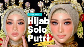 TUTORIAL HIJAB PENGANTIN SOLO PUTRI TANPA PAES #TutoRia