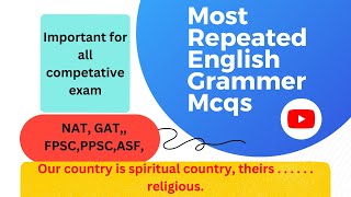 English grammar Mcqs| Important English grammar Mcqs |English Mcqs for ASF test preparation