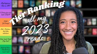 tier ranking all 70+ books I read in 2023