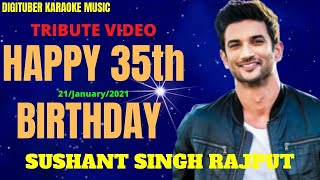 SUSHANT SINGH RAJPUT 35th BIRTHDAY TRIBUTE #ZindagiKaSafar #DigituberKaraoke #LyricalKaraokeVideo