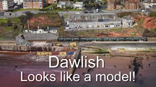 Trains on the Dawlish / Teignmouth sea wall (April 2021)