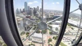 Downtown Dallas - Time Lapse from Reunion Tower - 1 frame per second