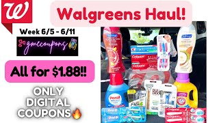 Walgreens Couponing Haul - ALL DIGITAL DEALS || Everything for $1.88!!