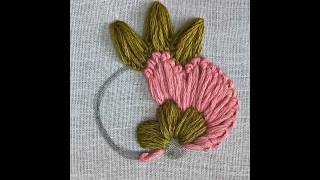 hand work embroidery stitches design hand embroidery video #embroidery #embroidery #shorts #video