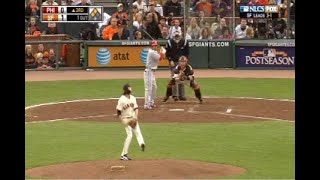 2010 NLCS Giants vs Phillies Game 5 Top 3