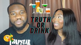 TRUTH OR DRINK WITH MY BOYFRIEND | DO YOU HAVE A WORK WIFE? YOU STILL TALK TO YOUR EX?