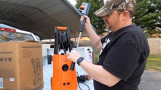 Aiper Smart Electric Power Pressure Washer Assembly and Review Sunday Lawn Care Subscription