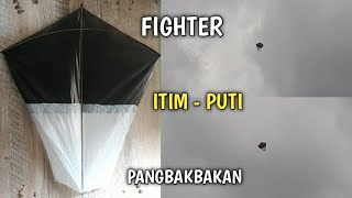 PAANO GUMAWA NG SARANGGOLA - FIGHTER - ITIM PUTI - Part 1