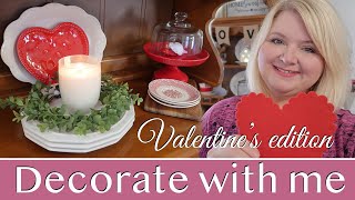 Mobile home living | Hobby Lobby shop and decorate with me | Valentine's edition | Hutch decorating