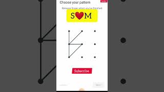 SM love pattern lock #viral #pettern #shorts #love