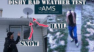 Starlink Hail and Snow Alberta Weather Test