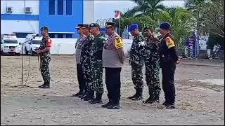 Apel Gelar Pasukan Pengamanan VVIP Kunjungan Kerja Presiden di Kabupaten Alor