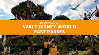 Booking Disney World Fast Passes 9.17.19