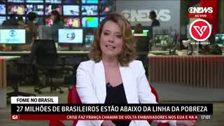 #FOMENOBRASIL - 27 milhões de brasileiros estão abaixo da linha da pobreza