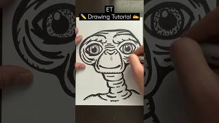 Everyone Can Draw! - ET ✍️ Drawing Tutorial 😀✏️ #ET #universalstudios #etextraterrestrial