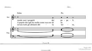 Su tutti i popoli regna il Signore. Messa nella Vigilia di Pentecoste. I Salmo Responsoriale.