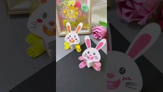 Paper Rabbit Craft || Kids Craft #shorts #art #craft #dailyshorts #artwork #diy #Pencil&Paper