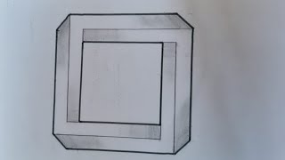 How to Draw a Simple Optical Illusion part 19:The Impossible 3D Square