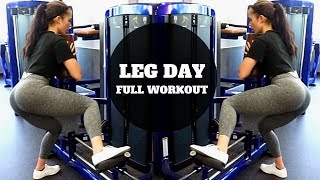 FULL LEG DAY WORKOUT (hamstring/glute)