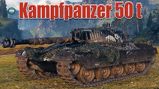 Kampfpanzer 50 t карта Фьорды, 9.3К dmg, 9 kills, Колобанов, Рэдли.WoT 1.8.0. 2К VIDEO.