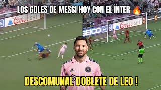 LOS GOLES DE MESSI HOY ! Triplete de Leo al Atlanta United 🔥