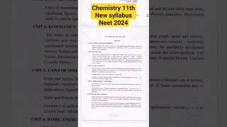 deleted chapters of class 11 chemistry in neet 2024 |reduced syllabus for neet 2024|deleted chapters