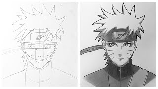 Cara Menggambar Uzumaki Naruto Sage Mode | Drawing Anime Step by step