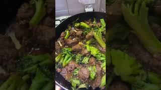 Beef broccoli for lunch #food #healthy #shortsvideo #shorts