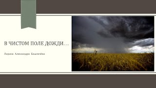 А.Башлачёв "В чистом поле дожди"