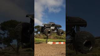 Front flip rail slides #monstertruck #flip #stunt #grind #monsterjam #gopro #4x4 #losi #rc #shorts