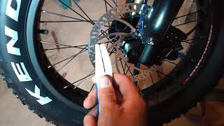 Bent disc brake rotor fix