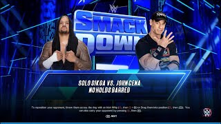 Solo Sikoa VS John Cena - No Holds Barred - WWE 2K23