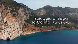 Sardinia Beach | Spiaggia di Bega sa Canna Porto Flavia | Drone 4K