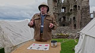 yeoman crown and anchor game at Raglan castle aug 2023