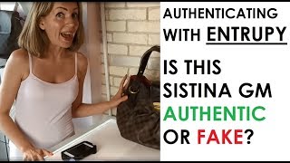 Louis Vuitton Real or Fake: Authenticating an LV Sistina GM with Entrupy Device