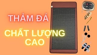 Thảm Đá Nóng Hàn Quốc Carefit Kích Thước 1m x 2m, Nệm Đá Nóng Lục Giác | Vikicare