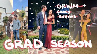 Come to grad season with me GRWM + fancy events