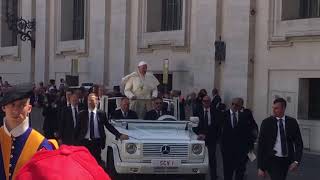 Papa in piazza San Pietro, 2 aprile 2018