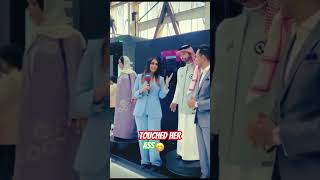 Arabic Robot touched reporters Ass 😂 #shorts #saudiarabia