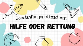 Hilfe oder Rettung  |  Predigt von Alf Mudrich  |  04.08.2024