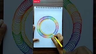 Awesome illusion art colorful #shorts #youtubeshorts #diy #viral #trending