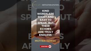 Mother Teresa's Powerful Words on Kindness #Inspiration"